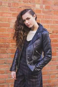 Made from 100% genuine lambskin, this biker jacket is an all time classic. Fitted and comfortable and come in all sizes from Small to XL. It has quilted arm sleeves and two zipped pockets on the sides. It also has zippers on the sleeves for that classic biker look. Fully lined inside. Made to last a long time without wear and perfect for rough day to day use. Material: Genuine Lambskin. Care: Occasionally use leather cream. Biker Look, Black Leather Biker Jacket, Sheepskin Jacket, Rough Day, Arm Sleeves, Custom Jacket, Next Clothes, Leather Biker Jacket, Biker Style