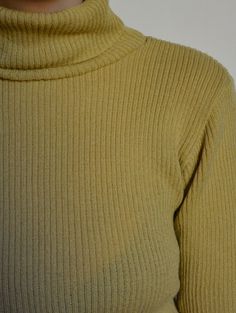 90's Yellow Beige Turtleneck Blouse Ribbed Knit Grunge - Etsy Poland Beige Fitted High Neck Sweater, Fitted High Neck Beige Sweater, Beige Fitted Turtleneck Sweater, Fitted Beige Turtleneck Sweater, Fitted Beige Turtleneck For Winter, Yellow Ribbed Long Sleeve Top, Vintage Beige Tops For Layering, Beige Vintage Tops For Layering, Beige Turtleneck Top With Ribbed Collar