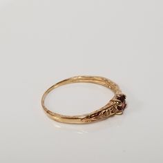 "Thanks for shopping our vintage estate store. We tend to sell well below wholesale and truly hope you enjoy all of our items. Many of the items are one of a kind, so please enjoy scrolling through the pictures and hopefully something will catch your eye. Brown spots are from reflections. Estate 14k yellow gold created .10ct garnet midi or baby ring. Ring size: 3 Setting: 3mm 1/8\" Band width: 1.3mm Weight: .65 gram Beautiful ring. Marked 14k." Beach Rings, Baby Ring, Baby Rings, Garnet Ring, Brown Spots, Garnet Rings, Pinky Ring, Cz Diamond, Beautiful Ring