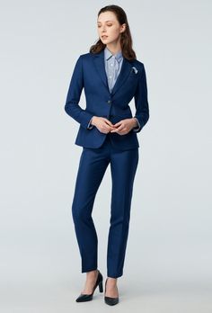 Navy Suit Women, Navy Blazer Women, Formal Suits For Women, Custom Suits Men, Gray Suits, Suits Black, Blue Suits, Corporate Attire, Navy Outfit