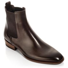 Elegant Plain Toe Chelsea Boots For Fall, Elegant Brown Chelsea Boots For Fall, Elegant Snip Toe Chelsea Boots For Business, Elegant Business Chelsea Boots With Snip Toe, Elegant Chelsea Boots With Plain Toe For Fall, Elegant Goodyear Welted Chelsea Boots For Business, Elegant Brown Plain Toe Boots, Elegant Brown Snip Toe Chelsea Boots, Elegant Business Boots With Snip Toe