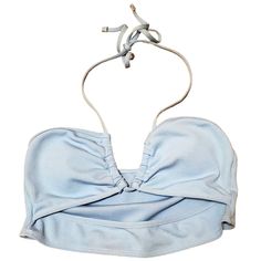 Nwot Baby Blue Color Bikini Top Adjustable Straps Gorgeous Detailing Adjustable Blue Halter Top, Blue Tops For Pool Occasions In Spring, Light Blue Halter Neck Top For Summer, Light Blue Halter Neck Top For Spring, Spring Blue Halter Top For Poolside, Blue Halter Top For Poolside Spring Season, Adjustable Blue Halter Top For Beach Season, Blue Halter Top For Vacation, Blue Halter Neck Top For Poolside