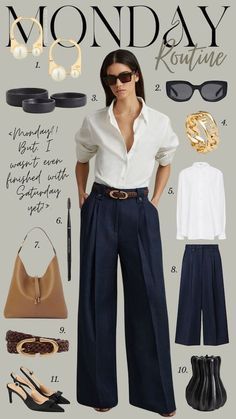 Outfit Building, Navy Clothing, Elegantes Outfit Frau, Lawyer Outfit, Wardrobe Makeover, Corporate Style, Trendy Fall Outfits, Family Fashion