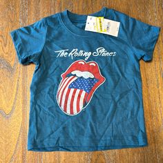 Rolling Stones Shirt Nwt 12m Rolling Stones Shirt, Rolling Stones, Kids Shirts, Shirts Tops, Kids Shop, Color Blue, Tops & Tees, Blue, Color