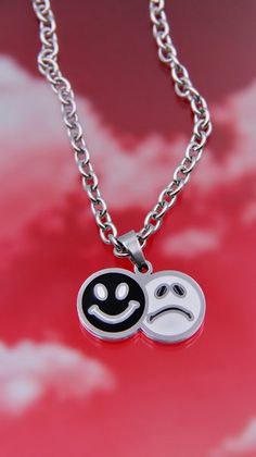 MIXED EMOTIONS NECKLACE Adjustable Hypoallergenic Necklace For Friendship, Nickel-free Stainless Steel Friendship Necklace, Nickel-free Stainless Steel Necklace For Friendship, Mens Accessories Necklace, Grunge Accessories, Custom Shoes Diy, Edgy Accessories, Lock Necklace, Mixed Emotions