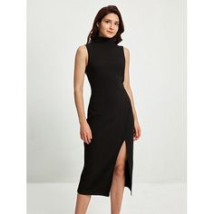 Season:Summer; Fabric:Polyester,Elastane; Sleeve Length:Sleeveless; Dress Length:Knee-length; Look After Me:Machine wash; Gender:Women's; Style:Party; Elasticity:Micro-elastic; Occasion:Festival,Nightclubs,Party Wearing,Club; Fit Type:Regular Fit; Waistline:No Waist; Dresses Type:Party Dress,Black Dress,Black Cocktail Dress; Pattern:plain color,Plain; Design:Backless; Neckline:High Neck; Trends:Party time,Sexy Trend; Brand:Ador; Front page:FF; Listing Date:12/08/2023; Production mode:External pr Women's Black Dress, Black Dress Sleeveless, Midi Party Dress, Color Plain, Dress High Neck, Nightclub Party, Style Party, Plain Color, Black Cocktail