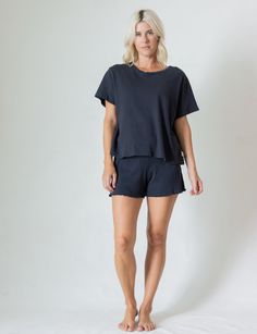 the bestselling organic pointelle short | all the babies Casual Tops With Built-in Shorts For Daywear, Comfy Spring Loungewear Activewear, Comfortable Summer Activewear For Loungewear, Summer Modal Bottoms For Loungewear, Modal Bottoms For Summer Loungewear, Relaxed Summer Loungewear Activewear, Relaxed Summer Activewear For Loungewear, Spring Loungewear Tops, Comfortable Summer Tops For Loungewear