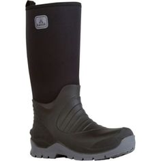 The Kamik Men's Bushman Insulated Rubber Work Boots perform in extreme conditions, whether in the bush or the backyard. These men's rain and snow boots are 100% waterproof. The insulated rubber work boots are perfect for keeping your feet dry in all kinds of wet weather. Men's work boots feature rubber bottoms for top-notch traction to keep your feet on the ground, whatever the task Insulated rubber work boots are temperature rated to -40 deg. F Winter Waterproof Boots For Outdoor Work, Shock Resistant, Winter Shock Resistant Waterproof Boots For Outdoor, Shock Resistant Waterproof Boots For Winter Outdoor Activities, Winter Shock-resistant Waterproof Boots For Outdoor Work, Black Impact Resistant Winter Boots, Black Impact-resistant Winter Boots, Winter Hiking Boots With Shock Resistance, Winter Boots With Shock Resistant Round Toe, Winter Boots With Shock Resistance And Round Toe