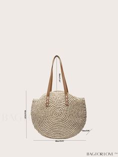 BagForLove - Stylish Straw Beach Bag with Hollow-Out Design, Large Capacity Shoulder Bag for a Minimalist Look Product Description Color Beige Strap Type Double Handle Bag Size Large Pattern Type Plain Style Vacation Type Straw Bag Closure Type Zipper Features Lightweight Material Paper Composition 100% Polyester Size Chart INCH CM Bag Length Bag Width Bag Height Handle Height 15.7 inch 3.9 inch 16.5 inch 9.1 inch Bag Length Bag Width Bag Height Handle Height 40 cm 10 cm 42 cm 23 cm Details Pictures Similar Products h2 { text-align: center; } /* æ¢è¡ */ li{ white-space: normal; word-break: break-all; word-wrap: break-word; } .red-box { width: 100%; display: flex; flex-direction: row; flex-wrap: wrap; justify-content: center; } .red-box > div { width: 190px; height: 250px; margin: 10px; } Large Capacity Beige Hobo Bag For Vacation, Large Capacity Handheld Hobo Bag For Beach, Versatile Satchel Straw Bag For Vacation, Beige Handheld Hobo Bag For Vacation, Casual Hobo Bag With Adjustable Strap For Vacation, Summer Hobo Bag With Double Handle And Large Capacity, Large Capacity Satchel Hobo Bag For Beach Season, Daily Use Hobo Bag For Beach Season, Casual Beige Hobo Bag For Beach Season