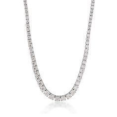 Riviera Necklace, White Gold, 10 Things, Gold, White