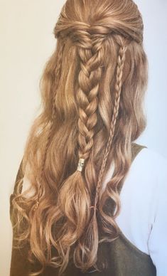 Easy Wedding Hairstyles, Medieval Hairstyles, Easy Wedding, Viking Hair, Simple Wedding Hairstyles, Hair Stylies, Easy Hairstyles For Long Hair, Aesthetic Hair, Hairstyles Haircuts