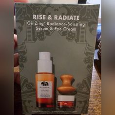 Origins Rise & Radiate Ginzing Radiance-Boosting Serum 30ml & Eye Cream 5ml Set New - Unopened Origins Eye Cream Ginzing, Origins Ginzing Serum, Origins Ginzing Eye Cream, Origins Plantscription, Origins Skincare, Bright Color Dresses, Pink Polka Dot Dress, Check And Balance, Brightening Serum