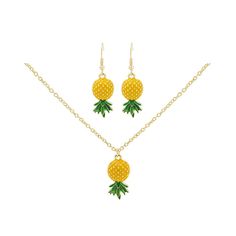 PRICES MAY VARY. 🍍Pineapple jewelry🍍Each set includes a pair of earrings and a necklace that you can wear as a set or separately from other pieces of jewelry that you like. 🍍High quality materials🍍Our jewelry is made of 100% hypoallergenic and environmentally friendly materials, high-quality alloy is not easy to fade, no lead, no nickel, suitable for long-term wear. 🍍Details🍍The size of the pineapple pendant is about 3 x 1.4 cm, the necklace is about 50 cm long, the chain is about 5 cm lon Pineapple Jewelry, Yellow Pineapple, Strawberry Earrings, Pineapple Strawberry, Pineapple Earrings, Fruit Jewelry, Red Strawberry, Earrings Pendant, Tropical Fruit