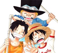 an image of three people with hats on and one holding a baseball bat in his hand