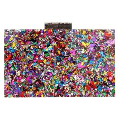 Start your spring and summer off in this Stylish Multi-Color Sequin acrylic clutch. Comes in two styles material: Acrylic Wedding Clutch Purse, Sequin Handbag, Glitzy Glam, Designer Handbag Brands, Multicolor Sequins, Acrylic Clutch, Sequin Clutch, Glam Bag, Wedding Clutch