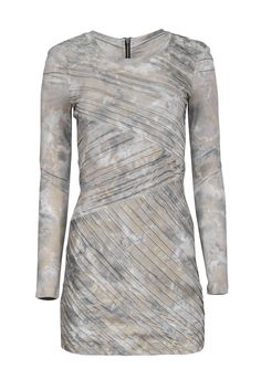 Current Boutique-Torn by Ronny Kobo - Grey & Taupe Pleated Dress Sz S Bold Red Lips, Ronny Kobo, Buy Shoes Online, Red Lip, Tie Dye Patterns, Tie Dye Print, Pleated Dress, Night Dress, Round Neckline