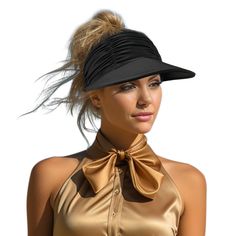 PRICES MAY VARY. Women sun visor is made of high-quality Nylon & Elastane material, which is Soft,Very Lightweight & Skin-friendly,Elasticity, Breathable and Comfortable to wear. Great women's sun hat, must-have accessory for summer! Sun visor hat for women.Head circumference about 22"-24"，Adjustable head circumference size, fits all women.The open top design makes this womens visor suitable to any hairstyle, you can put your hair down or tie it into a ponytail or high bun, while helps to dissip Trendy Sun Hat With Uv Protection For Sunbathing, Adjustable Packable Sun Hat For Sunbathing, Black Summer Hat For Outdoor Use, Black Summer Hat For Outdoor, Packable Visor Hat For Spring, Black Hat For Outdoor Summer Activities, Packable One Size Fits Most Summer Hat, Adjustable Bucket Hat For Spring Sunbathing, Spring Bucket Hat With Uv Protection And Adjustable Fit