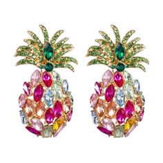 It’s giving vacay vibes! Bright & Beautiful! You need these ! Vacay Vibes, Pineapple Earrings, Pink Pineapple, Fruit Earrings, Crystal Stud Earrings, Pina Colada, Rhinestone Earrings, Nebraska, Statement Jewelry