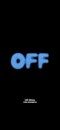 an off sign is shown in the dark