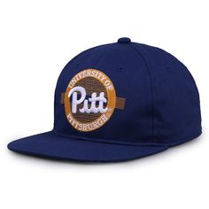 Pitt Hats by The Game A classic that was worn by the most iconic college football coaches. Solid white twill, high-profile shape, snapback closure and even the authentic kelly green undervisor.1980's Throwback Cap with Oversize Trademark Circle Design Shape: High Profile. Visor: Flat.Fabric: 100% White Cotton Twill. Size: Adjustable. One Size Fits Most.Closure: Plastic Snapback. Collegiate Cotton Six-panel Snapback Hat, Collegiate Six-panel Baseball Cap For College, Retro Baseball Cap For College Baseball Season, Collegiate Cotton Snapback Hat, Collegiate Cotton Fitted Cap, Cotton Snapback Baseball Cap For Sports Fans, Cotton Snapback Baseball Cap For Fans, Retro Fitted Hat With Flat Bill For Fans, Collegiate Cotton Baseball Cap With Flat Bill