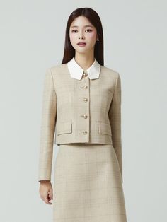 Color : BEIGE_4(44),BEIGE_5(55),BEIGE_6(66),BLACK_4(44),BLACK_5(55),BLACK_6(66)Country of Origin : China Cropped Jacket, Jackets & Coats, Glitter, China, Blazer, The Originals, Clothes For Women, Quick Saves, Clothes