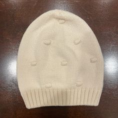 Never Worn, New With Tags Baby/Toddler Hat Perfect For Winter! Gorgeous Cream Color With Cute Bobbles On It, Made With Certified Organic Cotton! 12-24 Months Cream Knit Beanie One Size Fits Most, Cream Soft Hat, One Size Fits Most, Cream Knit Beanie, Casual Cream Soft Knit Bonnet, Cream Soft Knit Hats One Size, Cream Soft Knit Hat, One Size, Cute Cream Beanie Hat, Cute Cream Soft Knit Hat, Cute Cream Knitted Hats