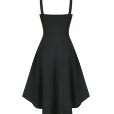 Elegant Black A-line Sundress, Black Sleeveless Suspender Dress, Black Sleeveless Square Neck Dress For Party, Casual Party Suspender Dress With Adjustable Straps, Black Halter Neck Suspender Dress For Evening, Chic Black Sleeveless Square Neck Dress, Chic Black Suspender Dress For Spring, Black Suspender Dress For Summer Nights, Black Fitted Halter Neck Suspender Dress