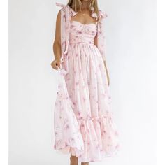 Nwt - Never Worn, Was Unable To Return. Size Xl Pink Frilly Dress, Pink Corset Dress, Frilly Dress, Bridesmaid Ideas, Pink Corset, Frilly Dresses, Sweet Dress, Corset Dress, Rose Pink