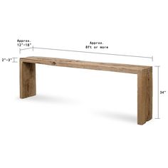 Lilys Vintage Waterfall Console Table Weathered Natural Approx.8Ft Long 9150-XL Living Console, Wood Console Table Entryway, Waterfall Console Table, Waterfall Console, Console Table Entryway, Wood Console Table, Wood Console, Wood Material, How To Distress Wood