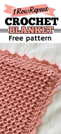 the crochet blanket is shown with text overlay