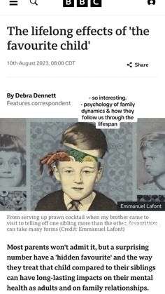 the front page of bbc's website showing an image of a young boy with different facial expressions