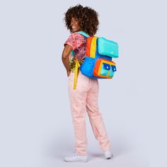 This item, once sold out, will be discontinued and will not return. The Snacktime color way is being discontinued and will not return once the remaining items have sold. Find ultimate functionality in our Faux Roll Top backpack. Benefit from the look of a Roll Top style backpack without the hassle of multiple step access. Lift up the magnetic top zippered pocket to find a hidden flat slot! The front bottom double pull zip compartment is great for quick access to your phone, keys, and wallet. Sta Playful Backpack For Daily Use, Playful Standard Backpack For Daily Use, Playful Multicolor Backpack With Adjustable Strap, Playful Multicolor Standard Backpack, Playful Backpack For Students, Playful Everyday Standard Backpack, Playful Standard Backpack For Students, Playful Style Standard Backpack For Students, Playful Nylon Standard Backpack