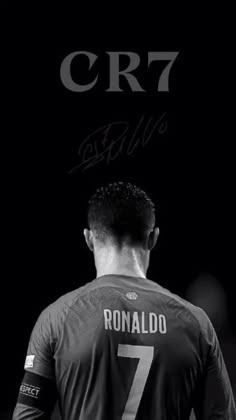 the back of ronald ronaldo's jersey, with his name on it and an inscription