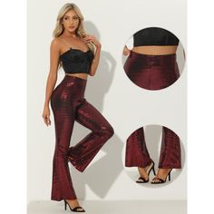 Shimmering with thousands of silvery custom-crafted sequins, these bell bottoms could outshine an entire galaxy of stars. These versatile high-waisted party pants are comfy, and stretchy and match everything. Shimmering sequins take flare pants from polished to party-ready. The zippered waist lets you ease the regular fit of these flare-leg pants topped with stretch fabric for comfy party wear. Glamorous Fall Bottoms With Contrast Sequin, Contrast Sequin Wide Leg Pants For Party Season, Wide Leg Contrast Sequin Pants For Party Season, Wide Leg Pants With Contrast Sequin For Party Season, Glamorous Flare Pants For Party Season, Glamorous Festive Bottoms With Contrast Sequin, Glamorous Holiday Bottoms With Contrast Sequin, Fitted Wide Leg Pants With Contrast Sequin, Wide Leg Fitted Pants With Contrast Sequin