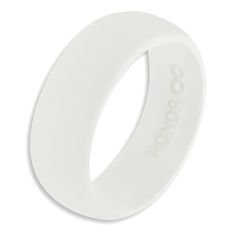 PRICES MAY VARY. PLAIN and SIMPLE - NO LOGO DESIGN on the OUTER RING - ( Just how we like it!) : function without hindrance with your Honor Ring Silicone Wedding Ring and avoid the risk losing your metal wedding ring when you remove it to do manual work that can lead to damaging the ring or even injuring yourself. THE PERFECT ALTERNATIVE TO YOUR METAL RING; with a tensile strength surpassing 183N, this perfectly shaped, premium quality and stylish silicone wedding bands are cast in stainless ste Classic White Band For Promise Ring, Classic White Promise Ring Band, White Promise Bands, Minimalist White Promise Rings, White Round Band Ring For Marriage, Silicone Rings Wedding Bands, Silicone Wedding Ring, Alternative Ring, Silicone Wedding Band