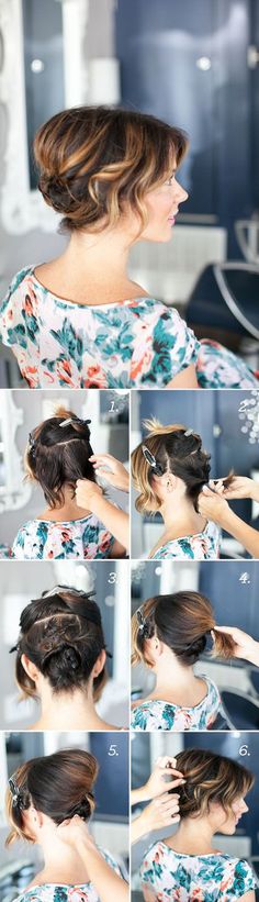 Wedding Hairstyles We Love                                                                                                                                                                                 More Short Hair Up, Short Hair Updo, Hair Today, Great Hair