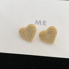 Material: Mixed Material Fashion Element: Love Heart/Heart Shape Style: Sweet Heart Stud Earrings, Heart Studs, Heart Earrings Studs, Watch Necklace, Heart Shape, Heart Shapes, Silver Earrings, Stud Earrings, Clothes For Women