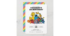 a birthday card with the simpsons characters on it