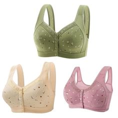 3 Pack Everyday Sleep Bras Soft Cup Wireless Comfort Front Closure Bras for Women Gift Bra Plus Size Welcome to our store, I wish you a happy shopping Our products are produced in our own factory with various styles We offer various discounts, and we offer a 30-day quality guarantee please rest assured to place an order If you have any questions, please feel free to contact me, it is our honor to serve you SOMEONE ASKED Q: Is the quality of the clothes as described? A: Yes, if the product you re Front Closure Bras, Bra Plus Size, Front Closure Bra, Sleep Bra, Womens Clothes, Soft Cup, Womens Bras, Womens Activewear, Active Wear For Women