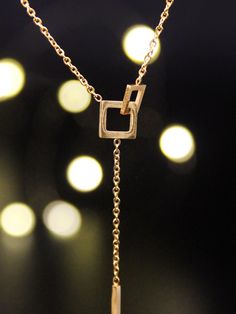 * Interlocking Squares Pendant Necklace * This interlock design means The Bond between couple, mother&son, mother&daughter, or other important person in your life. Stunning necklace you'll love to wear or love to give. Finish: Gold Painted Pendant Sizes: Square 9mm & 7mm   Package: All jewelry comes in a beautiful box, ready for gifts. Category: Delicate Necklace, Clean Necklace, Vintage Necklace, Friendship Necklace, Interlock Necklace, Timeless Necklace Silver, Gift For Her, Gift Idea, Necklac Minimalist Clavicle Chain Jewelry For Anniversary, Minimalist Adjustable Chain Necklace For Anniversary, Modern Rose Gold Necklaces As Gift, Modern Rose Gold Necklaces For Gifts, Gold Chain Necklace With Simple Design For Gift, Modern Rose Gold Necklace As Gift, Modern Rose Gold Necklace For Gifts, Modern Rose Gold Necklace Gift, Minimalist Infinity Necklace For Anniversary Gift