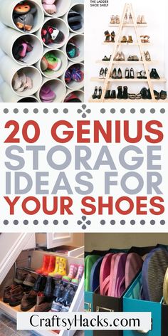 20 genius storage ideas for your shoes that are easy to make and great for small spaces