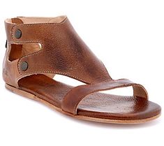 Done with stylish cutouts, this full grain leather flat sandal is ready for a full day's fun. From BED STU. Summer Toe Post Leather Flats, Summer Flats With Leather Lining And Round Toe, Casual T-strap Sandals With Leather Lining For Spring, Bed Stu Sandals, Dress Sandals Flat, Womens High Boots, Turquoise Men, New Bed, Sandal Online