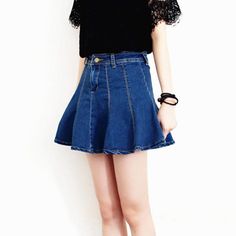 Denim is the IT item to have in your wardrobe and this a-line mini skirt is no exception. Featuring a pleated skirt that falls mid-thigh. This skirt is the perfect casual but cute look. Made with a polyester and denim blend for comfort and style. A Line Mini Skirt, Denim Mini, Denim Mini Skirt, Pleated Skirt, Denim Skirt, Mini Skirt, A Line, Mini Skirts, Boutique