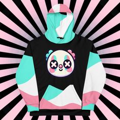 Clowncore Clown Hoodie Y2K Grunge Unisex Pastel Goth Long Sleeve Kidcore Hoodie 🖤 PRODUCT HIGHLIGHTS: All Designs made by me, Ali (DreamSage Original Designs)           * 95% recycled polyester, 5% spandex           * Fabric weight (may vary by 5 9.08 oz./yd.² (308 g/m²)           * Soft cotton-feel fabric face           * Brushed fleece fabric inside           * Double-lined hood with design on both sides           * Unisex style           * Overlock seams           * Fabric is OEKO-TEX 100 st Winter Cartoon Print Hoodie For Streetwear, Hooded Cartoon Print Sweatshirt For Streetwear, Harajuku Long Sleeve Hoodie With Graphic Print, White Anime Print Outerwear For Winter, Green Hooded Sweatshirt With Graphic Print, Pop Culture Long Sleeve Outerwear For Streetwear, Kawaii Hoodie Sweatshirt With Drawstring, Kawaii Hooded Sweatshirt For Streetwear, Winter Kawaii Hooded Hoodie