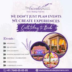 lavender planner event services Event Planner Social Media Posts, Corporate Event Design Ideas, Event Planner Poster, Event Management Poster Design, Event Management Ideas, Event Planning Poster, Event Planning Flyer