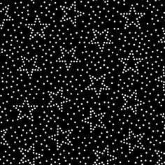 a black background with white stars and dots