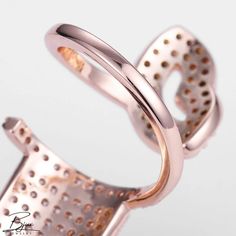 Bjux - Cobre chapado en oro real circonio anillo de uñas flujo de uñas anillo de dedo delicado conjunto de uñas Elegant Rose Gold Metal Midi Rings, Elegant Rose Gold Midi Rings, Rose Gold Metal Rings For Wedding, Rose Gold Open Ring Jewelry For Party, Rose Gold Open Ring Crystal For Party, Rose Gold Open Ring For Party, Rose Gold Open Crystal Ring For Party, Rose Gold Cubic Zirconia Open Band Jewelry, Rose Gold Cubic Zirconia Open Band Rings