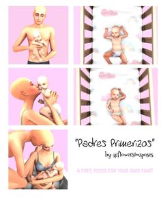 an animated image of a woman holding a baby in front of her face and the caption reads peace's primenzas