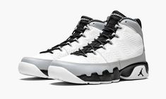 Supplied by a premier sneaker marketplace dealing with unworn, already sold out, in demand rarities.  Each product is rigorously inspected by experienced experts guaranteeing authenticity.  Inspired by Michael Jordan’s minor league baseball stint after briefly retiring in 1994, this Air Jordan 9 features a color scheme taken from the Birmingham Barons team he played for.  Jordan wore the Air Jordan 9 in cleat form while playing baseball, so the silhouette in the Barons team colors is a fitting t Παπούτσια Nike Free, Air Jordan 9 Retro, Retro 9, Authentic Jordans, Jordan 9 Retro, Air Jordan 9, Jordan 9, Nike Jordan Retro, Black Wolf