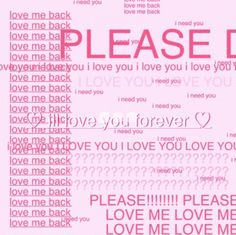 the words are written in pink and red on a light pink background with black letters